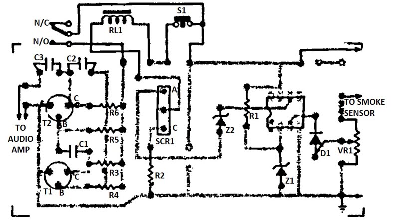 شکل 5 محل قرارگیری عناصر بر روی مدار چاپی