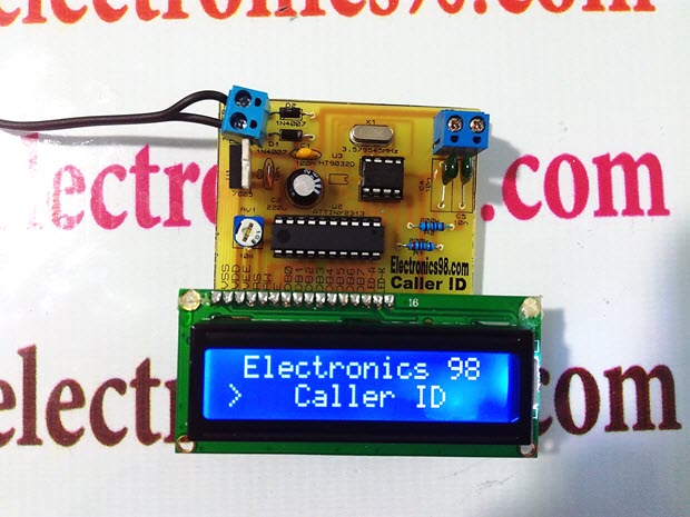 پروژه طراحی کالر آی دی Caller ID با میکروکنترلر AVR