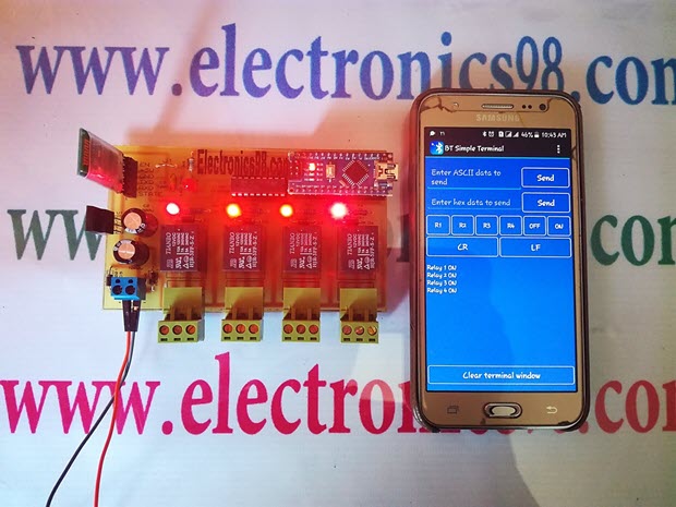 کنترل لوازم برقی با بلوتوث موبایل توسط ماژول HC05 و HC06