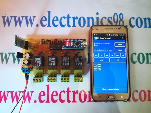 کنترل لوازم برقی با بلوتوث موبایل توسط ماژول HC05 و HC06