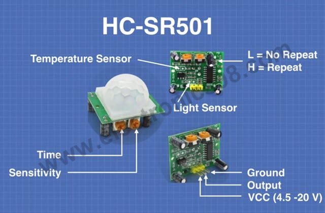 سنسور تشخیص حرکت HC-SR501
