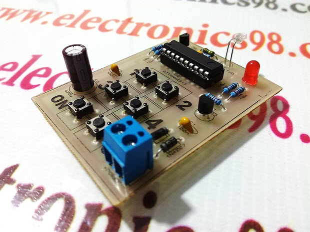 ساخت ریموت کنترل ساده مادون قرمز با میکروکنترلر AVR