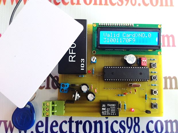 ساخت دربازکن RFID با ماژول RF01D و میکروکنترلر AVR