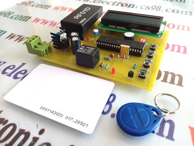 ساخت دربازکن RFID با ماژول RF01D و میکروکنترلر AVR