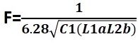 فرمول محاسبه فرکانس در نوسان هارتلی